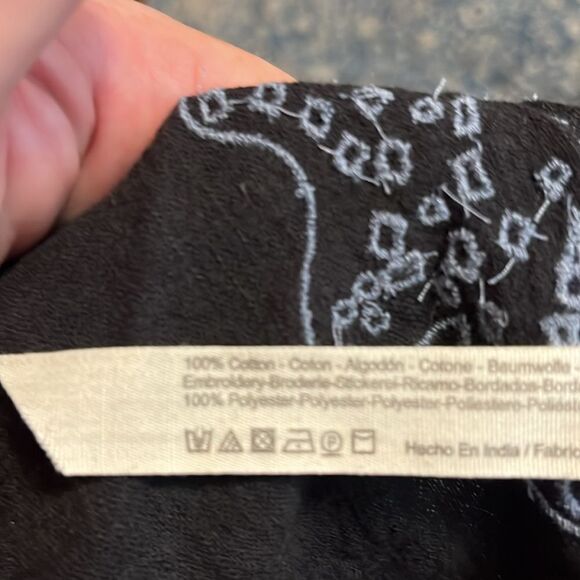 Free People Intimately Free Tulum Cutout Black Embroidered Slip Dress Boho - Picture 12 of 15